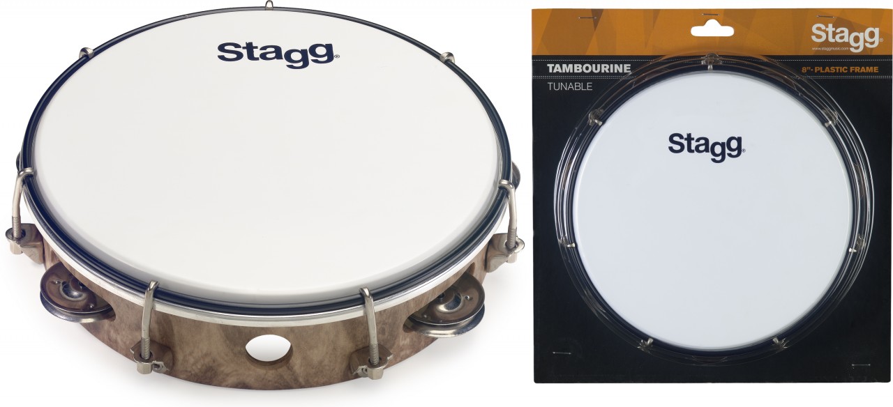 Stagg TAB-108P/WD Pandereta Afinable TAB-108P/WD
