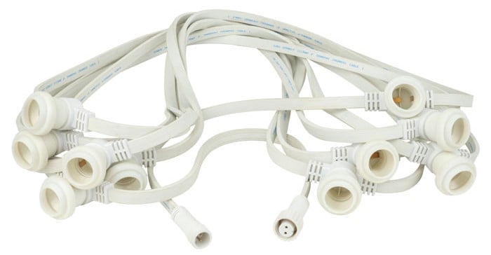Showtec Lámpara Blanca Colgante E27 10 m x 100 cm E27 10-m x 100-cm Blanca