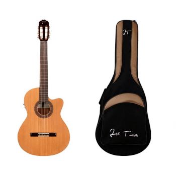 Jose torres pack jtc-10ce + funda jtb-10 pack guitarra clasica y funda