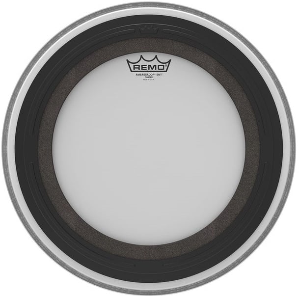 Remo BR-1120-00-SMT Parche Bombo 20 Pulgadas Ambassador SMT blanco rugoso BR-1120-00-SMT
