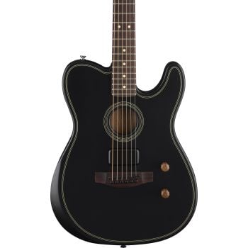 Fender acoustasonic standard telecaster black guitarra electroacústica