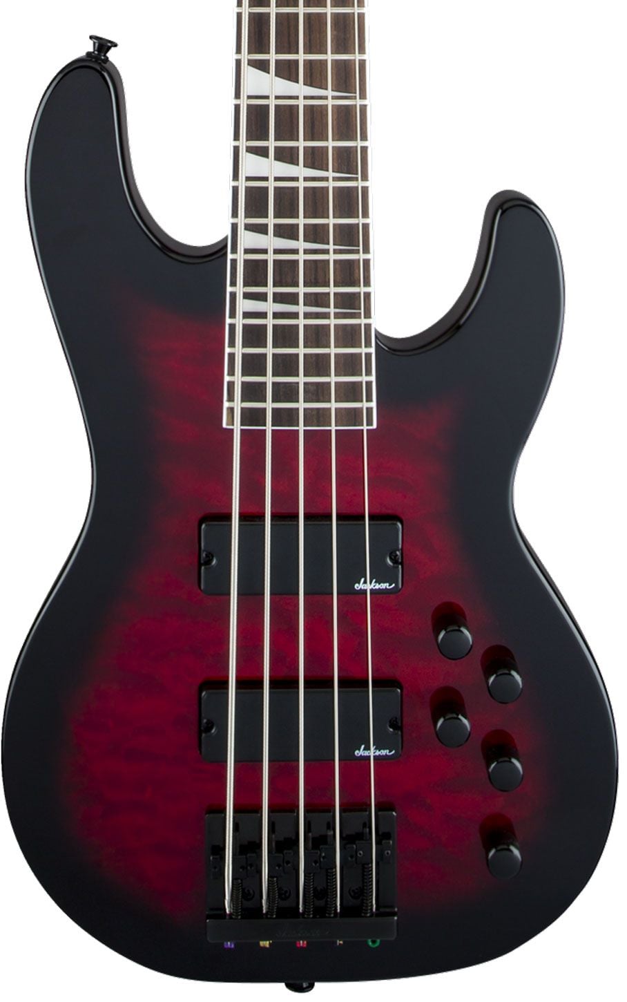 Jackson JS Concert Bass JS3VQ AH Transparent Red JS3VQ CB AH Red
