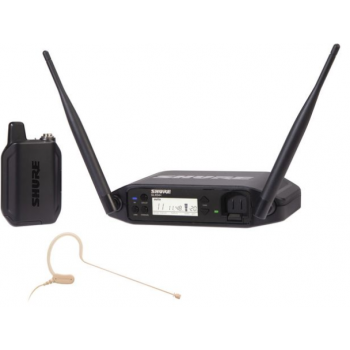 Shure glx-d+ 14/mx53 z4 sistema inalámbrico lavalier mx153 con glxd1+ y glxd4+ 2.4 5ghz