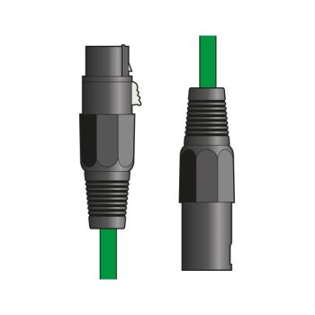 Citronic 190.106uk cable de micrófono xlr hembra - xlr macho 6,0 m color verde