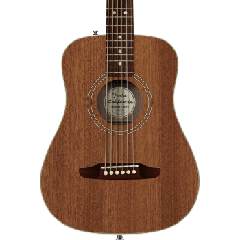 Fender california standard redondo mini sapele top natural sapele funda incluída