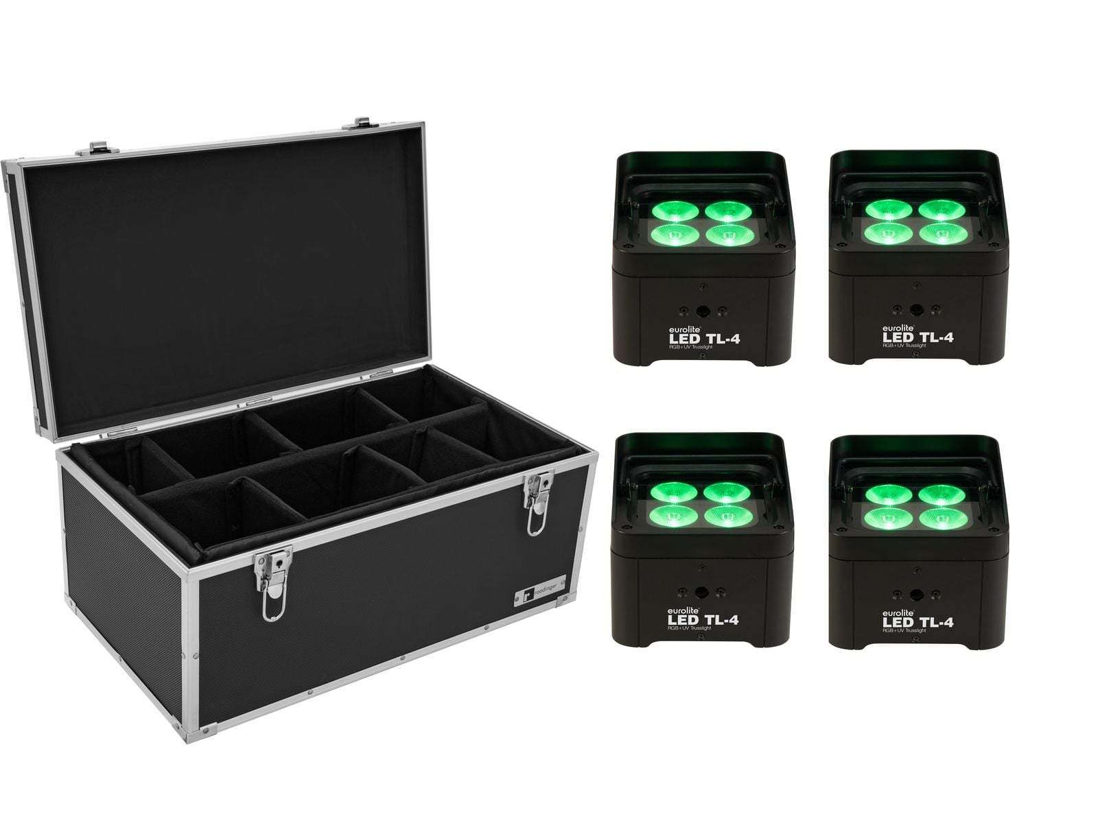 Eurolite Set 4x Focos LED TL-4 Trusslight + Estuche Set 4x Focos LED TL-4 Trusslight + Estuche