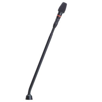 Shure mx410r/n micrófono flexo 25cm anillo rojo. con previo. sin cápsula. negro
