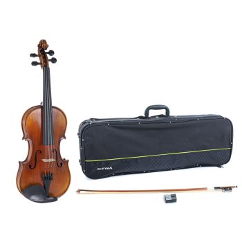 Gewa maestro 2-vl4 4/4 violín estuche recto arco massaranduba
