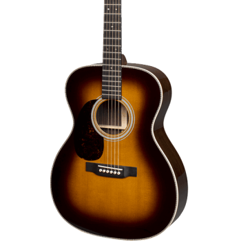 Martin 00028 standard ge sunburst zurdos guitarra acústica