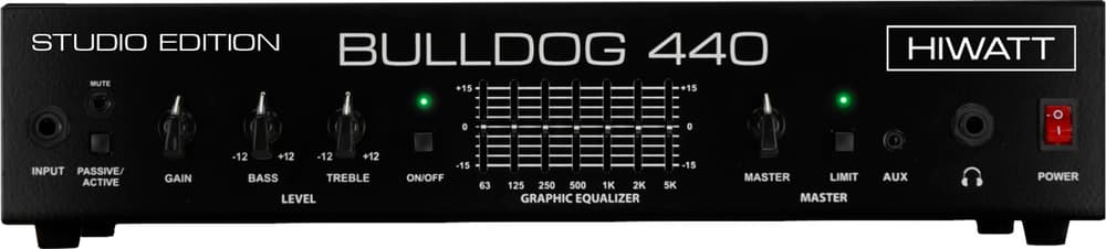 HIWATT Amplificador Bajo Cabezal Hiwatt Bulldog - 400W (Versión Rack) Amplificador Bajo Cabezal Hiwatt Bulldog - 400W (V