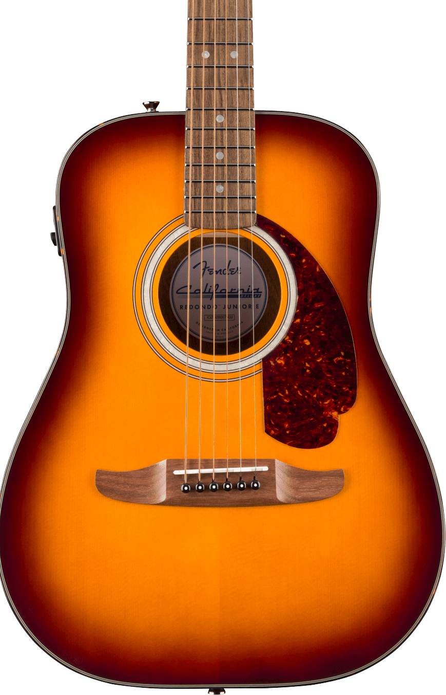 Fender California Deluxe Redondo Honey Sunburst Guitarra Acústica California Deluxe Redondo Honey Sunburst