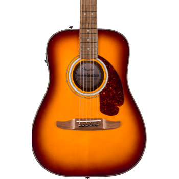 Fender california deluxe redondo honey sunburst guitarra acústica