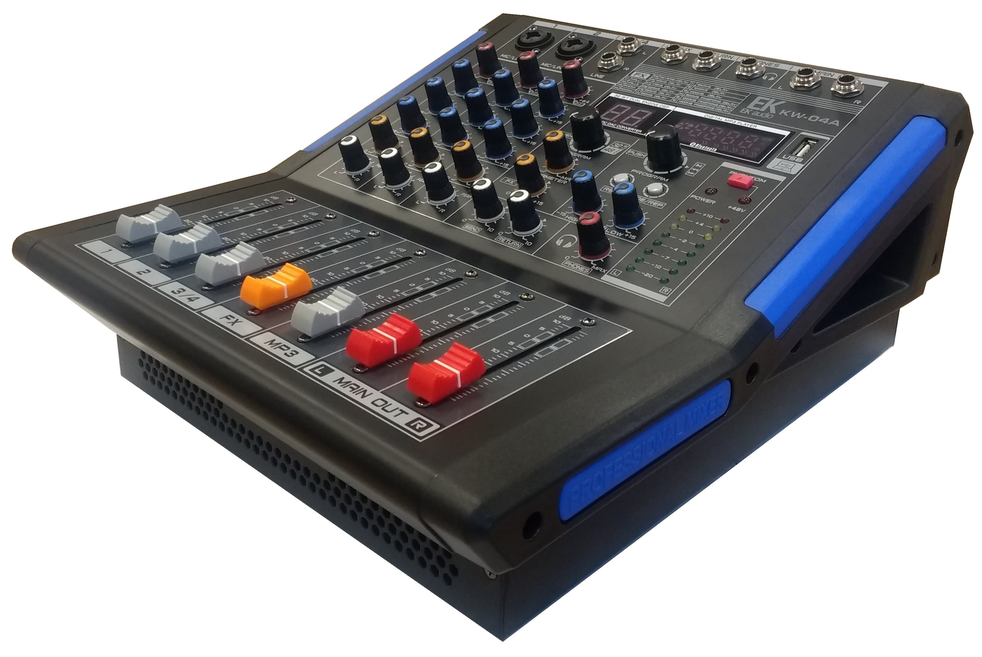 EK Audio Mesa De Mezclas Amplificada Y Con Efectos Kw04A KW04A