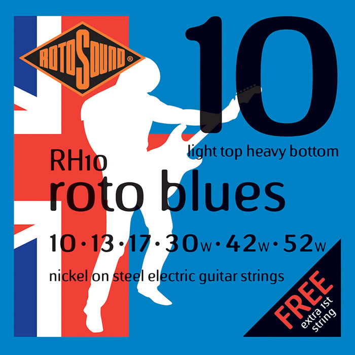 Rotosound Juego De Cuerdas Para Guitarra Eléctrica 10-52 RH10