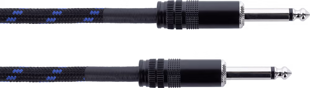 Cordial Cable de guitarra jack tweed azul de 5m ECLEI5PP-TWEED-BL