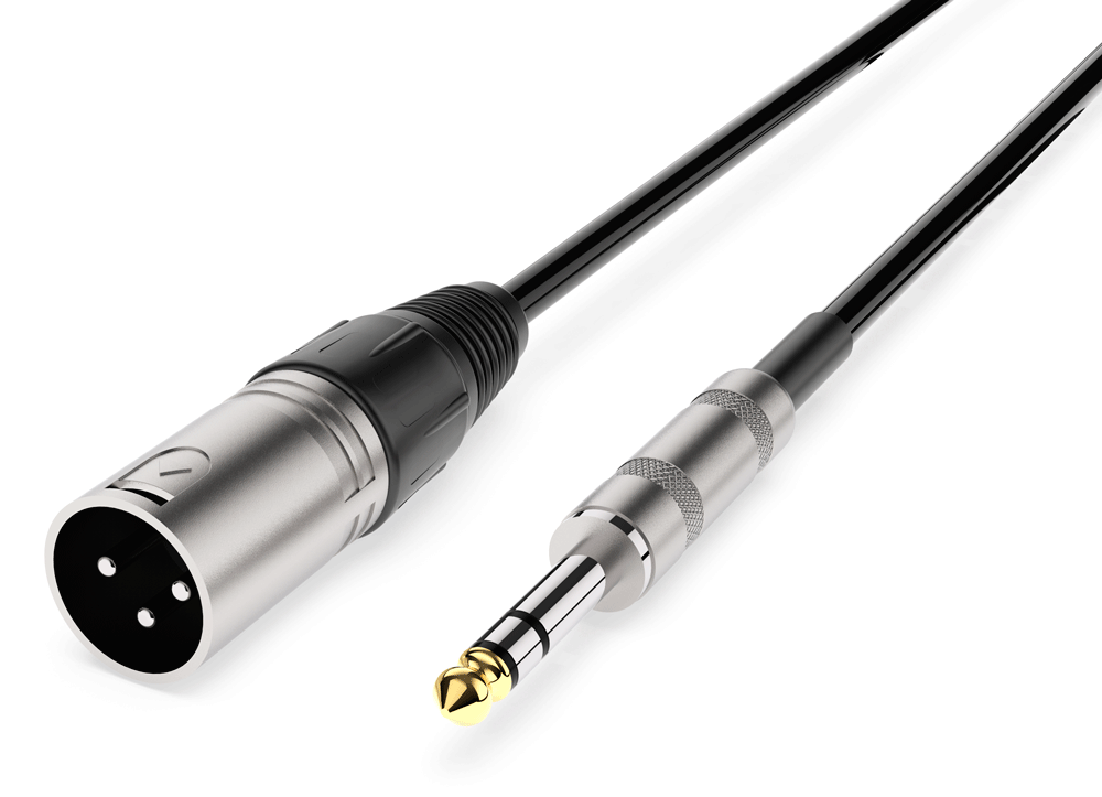 Audibax Silver Cable XLR Macho a Jack Balanceado 10 Metros Negro XLR Macho a Jack Balanceado 10 Metros