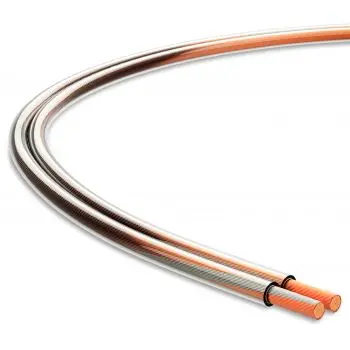 Audibax Silver BSAP100 Transparente Bobina Cable Altavoz Paralelo 100 Metros