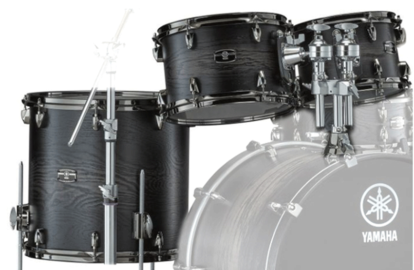 Yamaha Live Custom Hybrid Charcoal Sunburst Set Toms 10/12/16 LHP6F3 LHP6F3