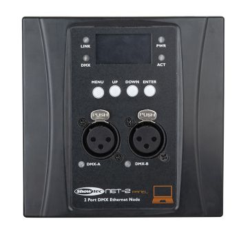 Showtec net-2 panel 3-pin black interfaz iluminación