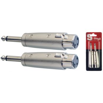 Stagg 2 xlr h / adaptador jack m