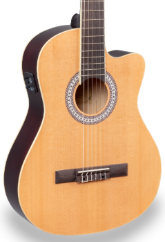 Soundstation MILEIA 44NT CE Guitarra clásica 4/4 con tapa de abeto (cutaway activo MILEIA 44NT CE Guitarra clásica 4/4 con tapa de ab
