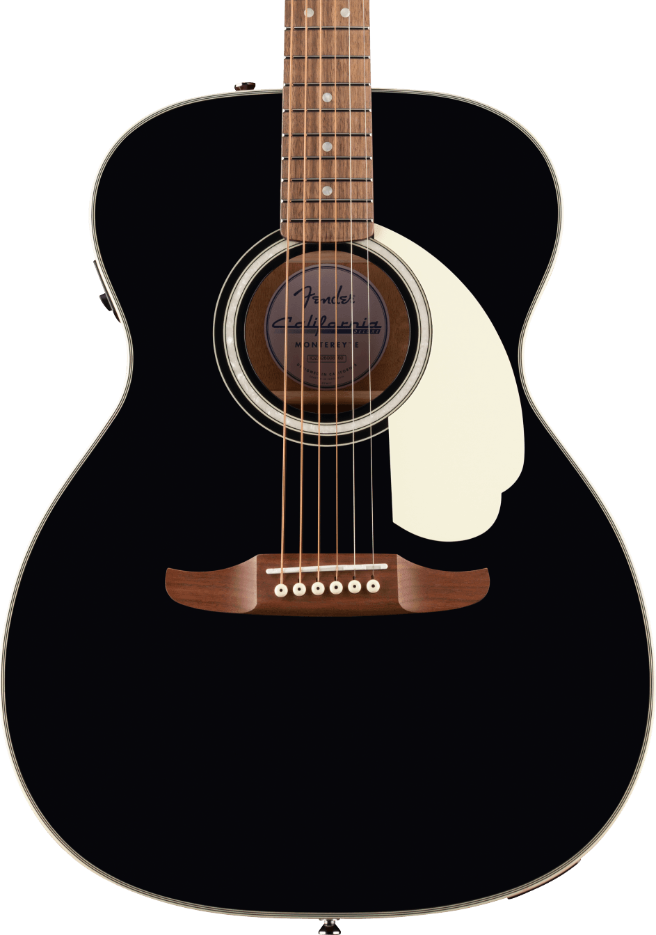 Fender California Deluxe Monterey E Black Guitarra Acústica California Deluxe Monterey E Black