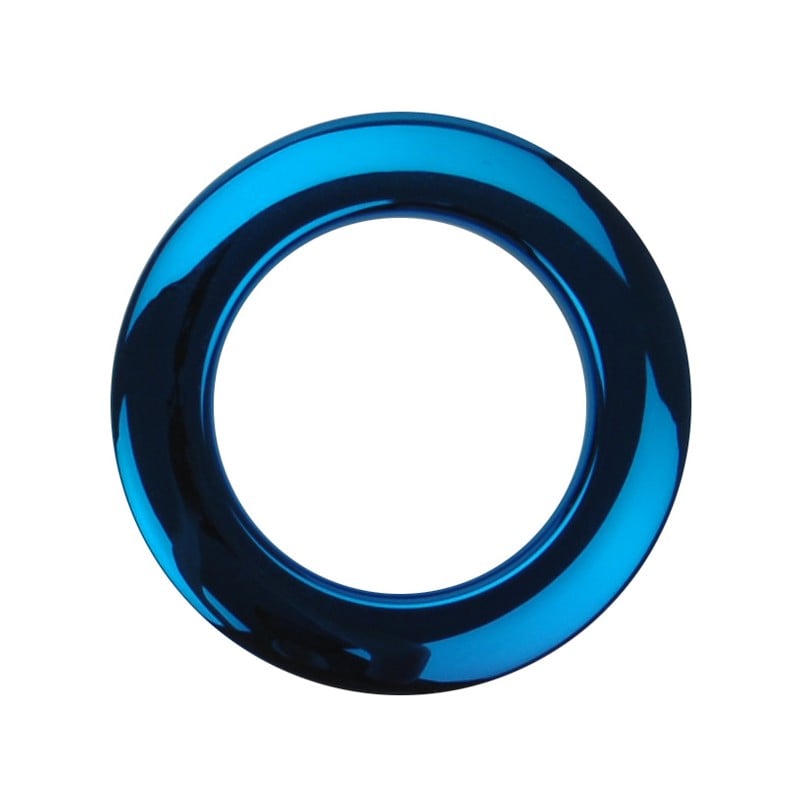 Bass Drum Os HCB2 2" Tom Ports (2 Pack) Refuerzo de agujero de parche de Bombo Azul Chrome HCB2 2" Blue Chrome Drum O's/Tom Ports (2 Pack) Re