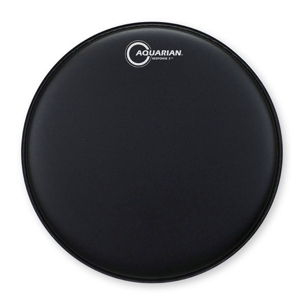 Aquarian Drumheads TCRSP212BK Response 2 capas rugoso Parche de Timbal negro TCRSP212BK