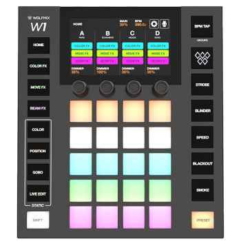 Wolfmix-w1 mk3 controlador dmx autonomo hasta 4 universos
