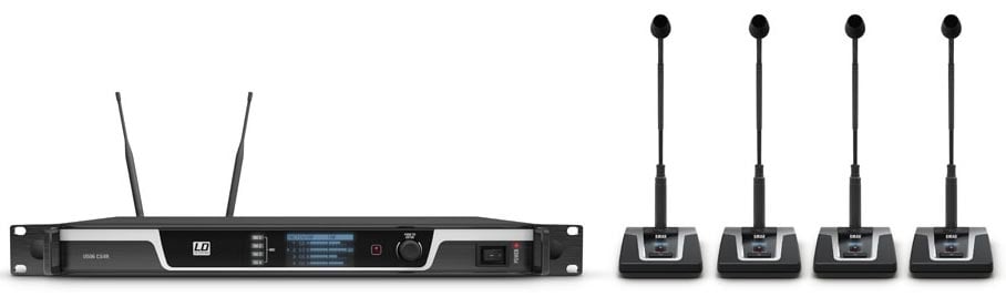 LD SYTEMS U506 CS4 Sistema de conferencia inalámbrico de 4 canales U506 CS4