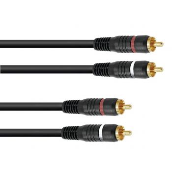 Omnitronic cable rca 2x2 3m