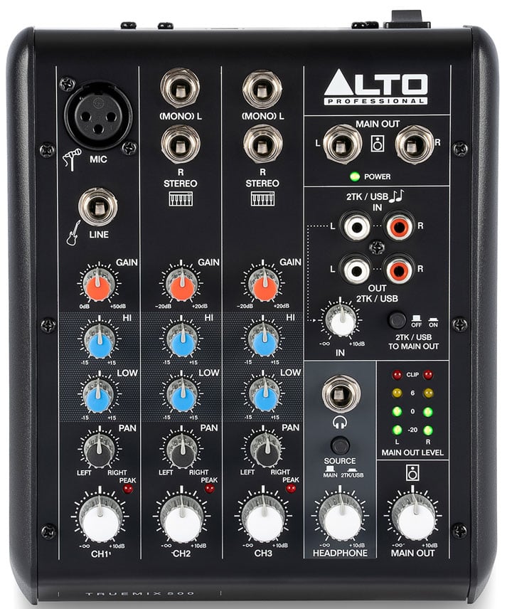 ALTO TrueMix 500 Mezclador Analógico de 5 Canales TrueMix 500