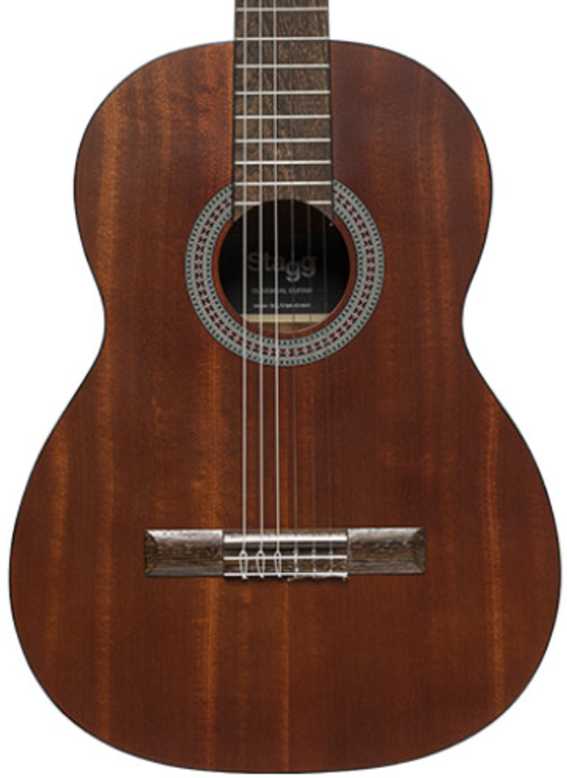 Stagg SCL70 Guitarra clásica con tapa de sapelli, color natural SCL70
