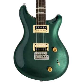 Larry carlton q7 metallic green guitarra eléctrica