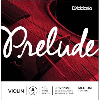 D´addario j812 cuerda prelude la (a) para violín 1/8, tensión media