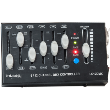 Ibiza light lc12 dmx controlador dmx de 12 canales