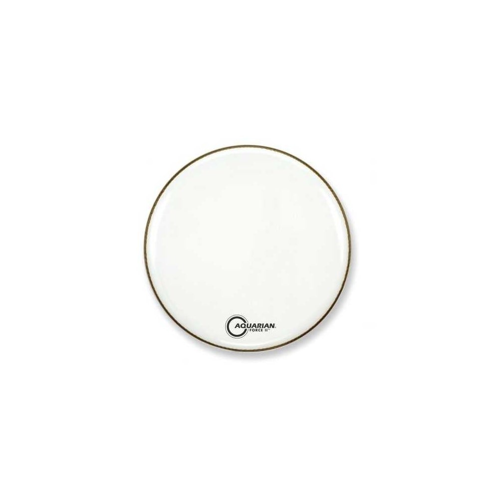 Aquarian Drumheads FORCE II GLOSS WHITE BD 28 FR28W Parche Para Bombo FORCE II GLOSS WHITE BD 28 FR28W