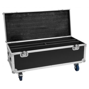 Roadinger flightcase 2x led tmh bar-s120 con ruedas