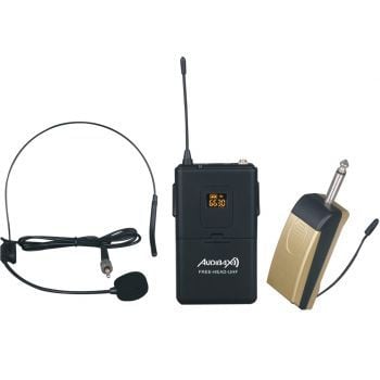Audibax missouri free head uhf micrófono de diadema y solapa inalámbrico ( reacondicionado )