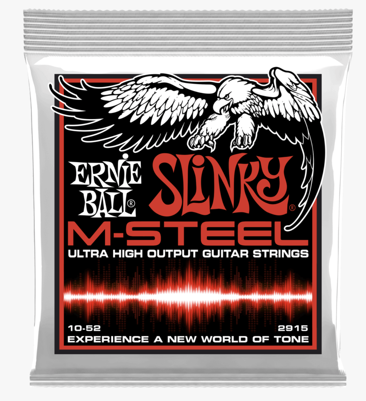 Ernie Ball 2915 Slinky M-Steel Cuerdas Para Guitarra Eléctrica 10-52 2915