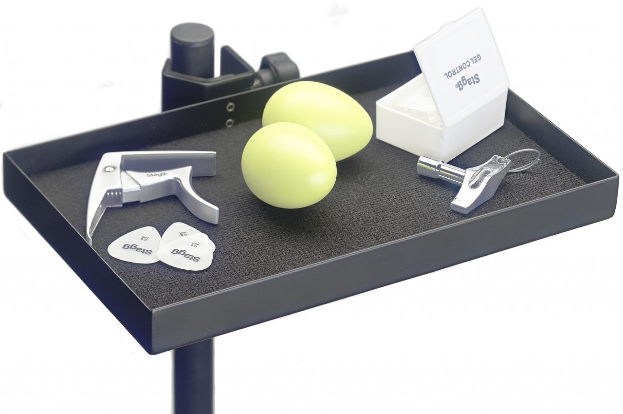 Stagg ACTR-2515-BK Bandeja Multiusos con Abrazadera ACTR-2515-BK