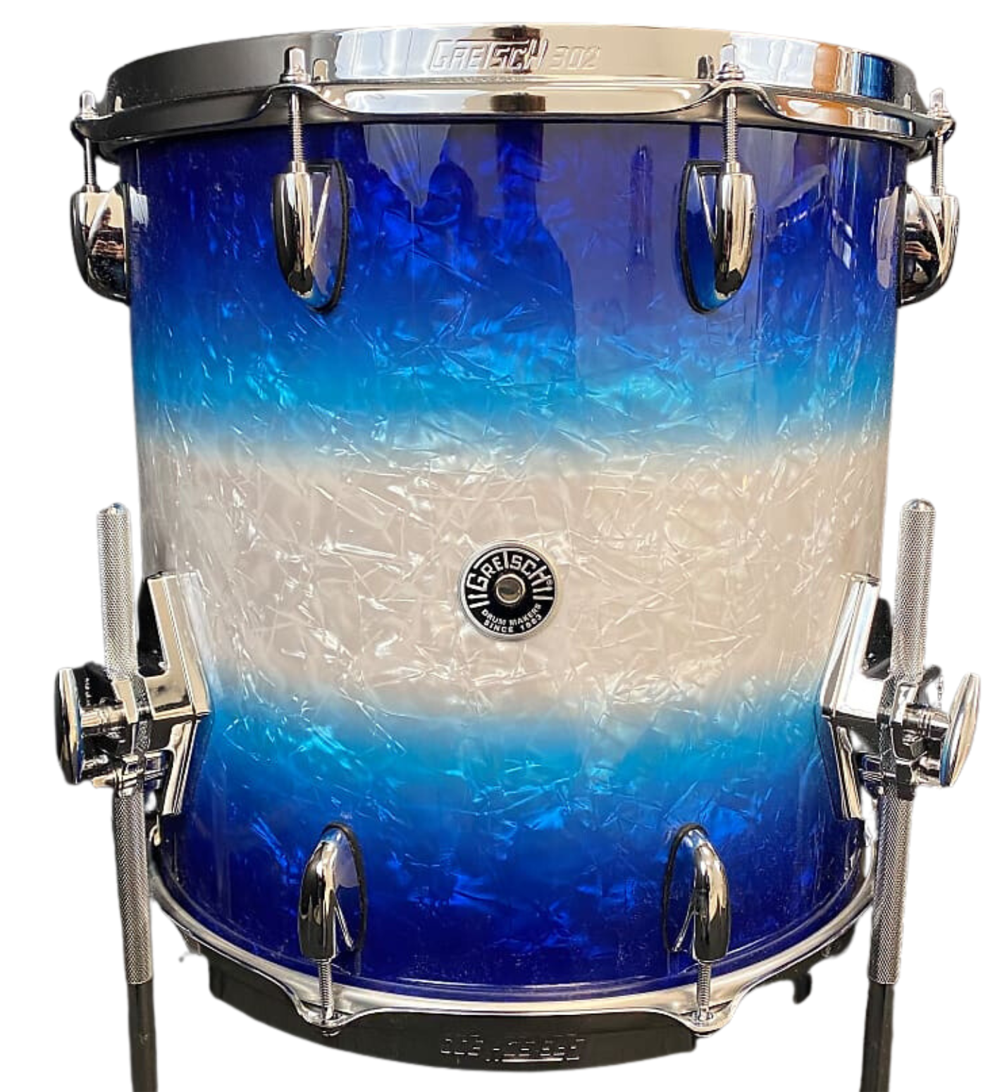 Gretsch Drums GBNT1616FTCST308 Tom base USA Brooklyn 16x16" Blue Burst Pearl Tom base USA Brooklyn 16x16" Blue Burst Pearl