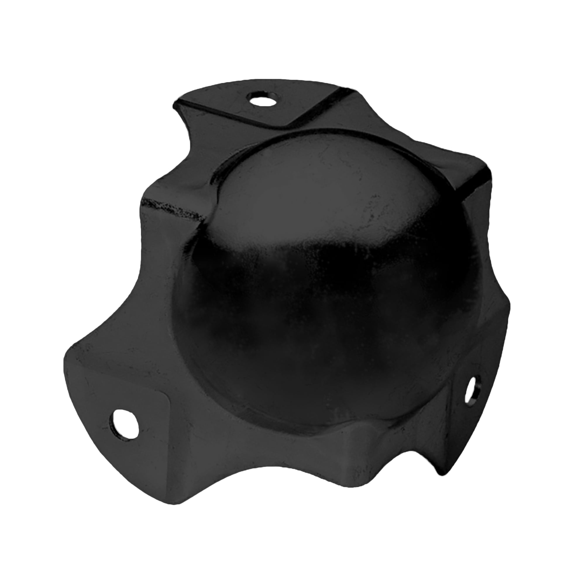 Adam Hall Esquina de bola, mediana, de tres patas, acodada, 30 mm, negra 4124 BLK