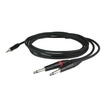 Dap audio flx31 cable mini jack stereo / 2 jack mono de 1,5 metros