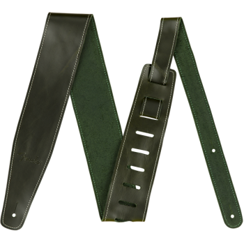 Fender broken-in leather strap green 2.5