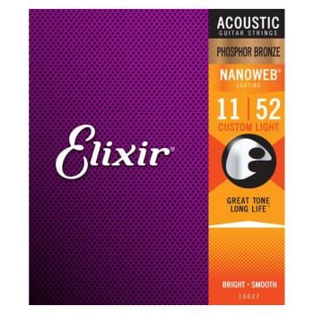 Elixir nanoweb 16027 custom light phosphor 11-52. cuerdas guitarra