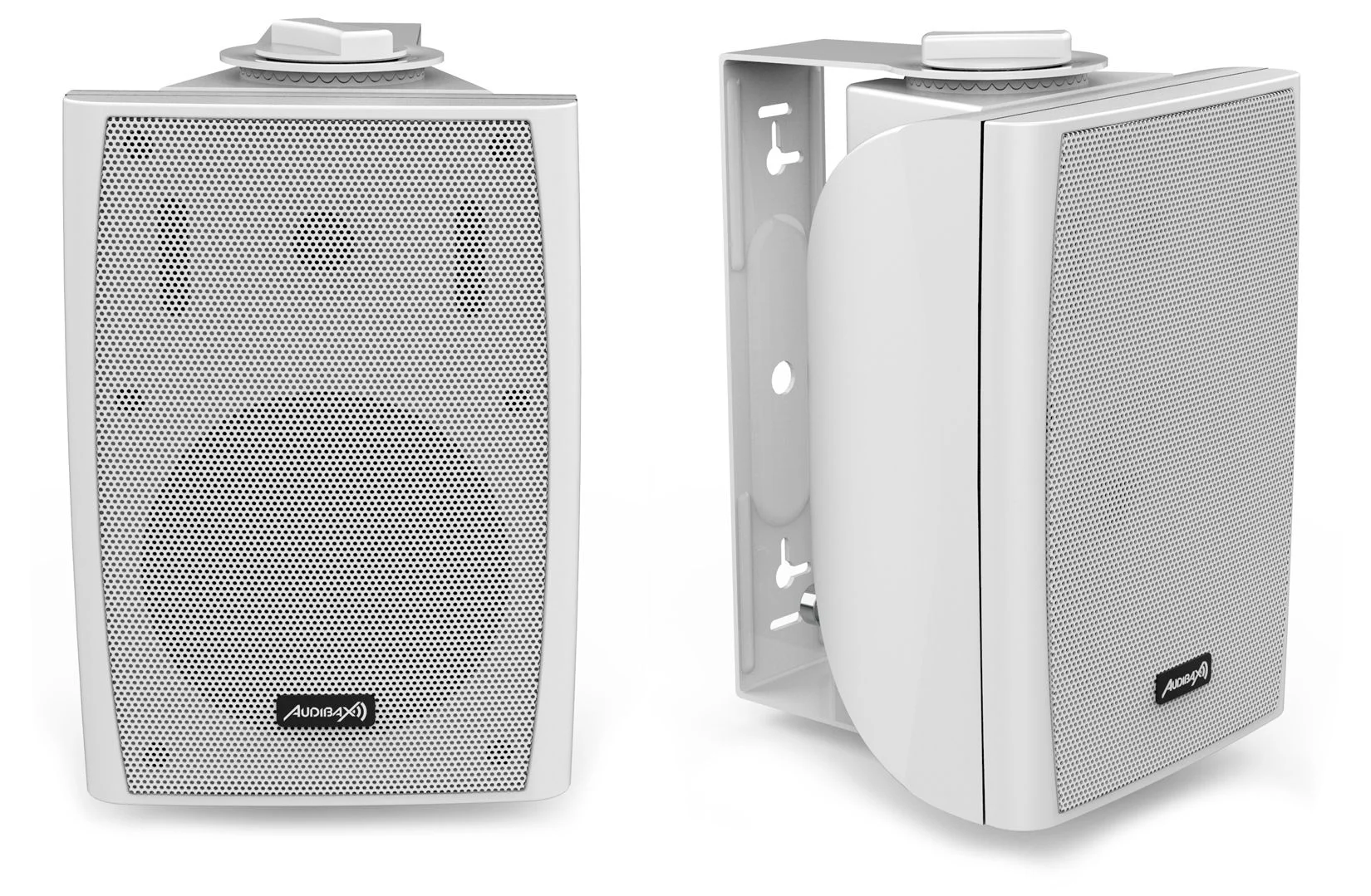 Audibax Elipse 6 Pareja Altavoces con Soporte Pared 6 Elipse 6 blancos