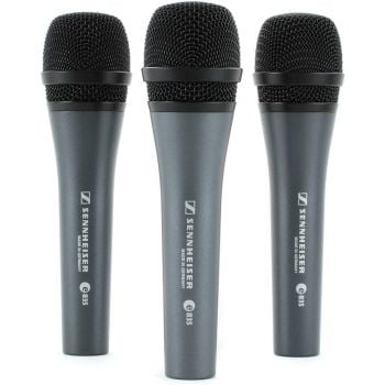 Sennheiser e835 3pack micrófono dinámico vocal 3 und