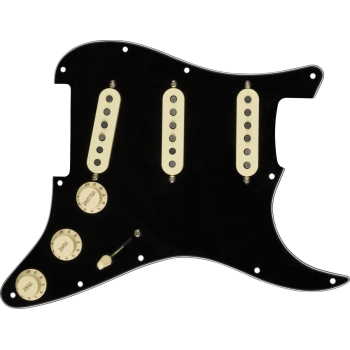 Fender golpeador pre-wired strat custom shop texas special sss black