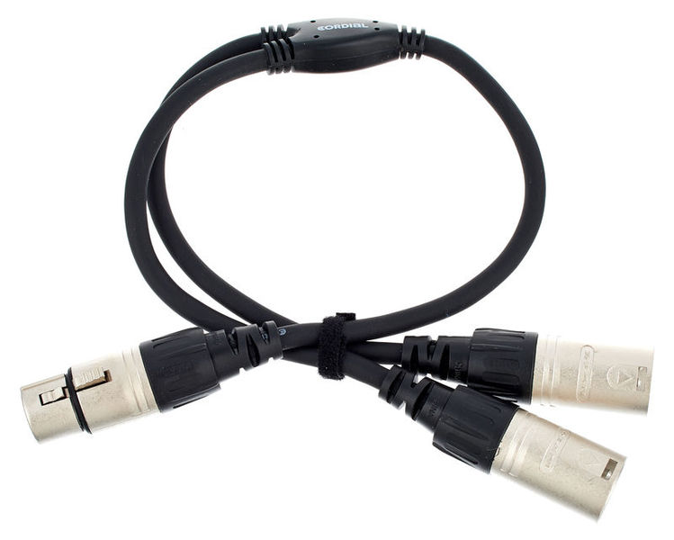 Cordial CFY 0,3 FMM Cable XLR Hembra a 2 XLR Macho 0,3 Metros CFY 0,3 FMM